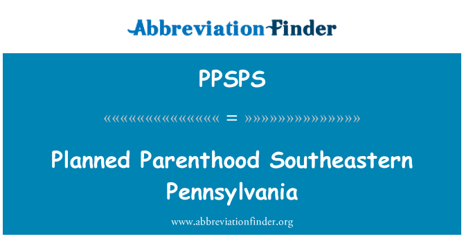 PPSPS: Keibubapaan dapat dirancang Tenggara Pennsylvania