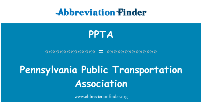 PPTA: Pennsylvania stowarzyszenia transportu publicznego