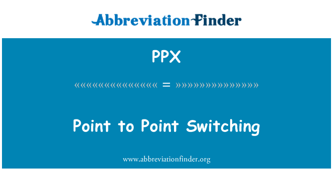 PPX: 点到点切换