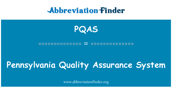 PQAS: Hệ thống đảm bảo chất lượng Pennsylvania