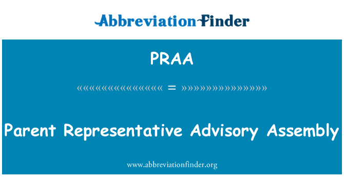 PRAA: Asanble Consultatif paran n. reprezantatif