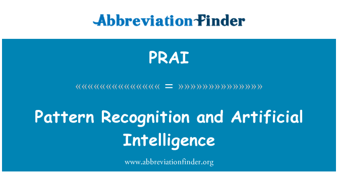 PRAI: Riconoscimento dei pattern e intelligenza artificiale