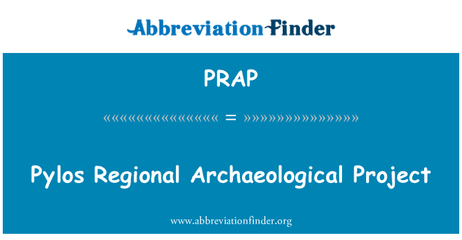 PRAP: Pylos Regional Archaeological Project