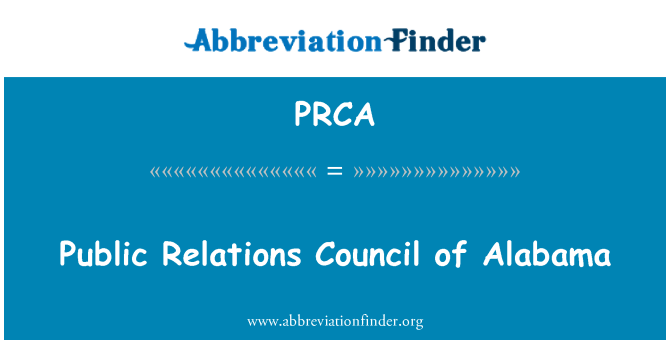 PRCA: Consiglio di pubbliche relazioni dell'Alabama