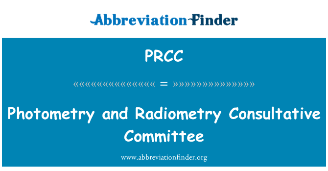 PRCC: Jawatankuasa Perunding photometry dan Radiometry