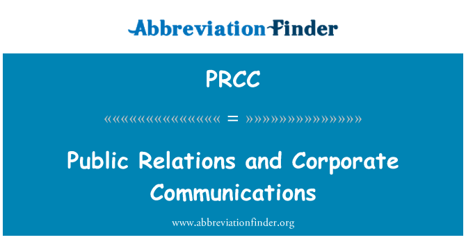 PRCC: Javnostmi in Corporate Communications