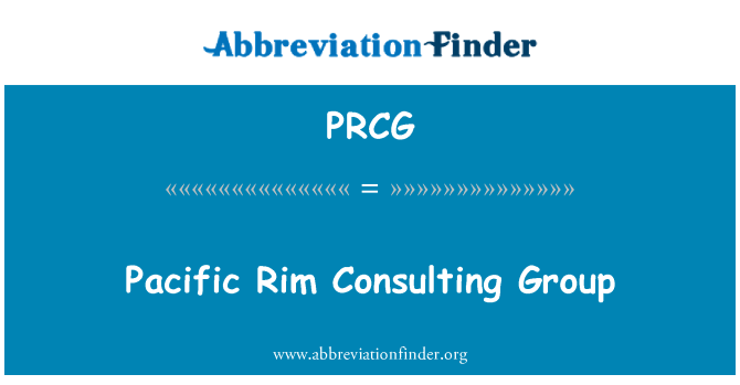 PRCG: Pacific Rim Consulting Group