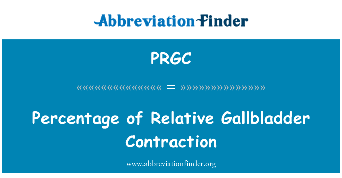 PRGC: Postotak relativne žučnjak kontrakcija