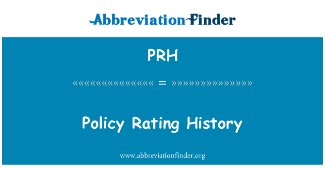 PRH: Policy Rating History