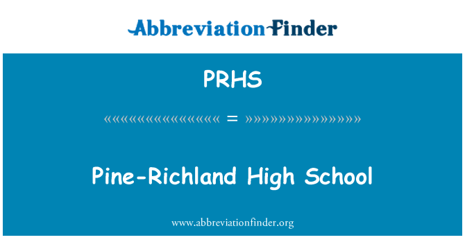 PRHS: Pine-Richland High School