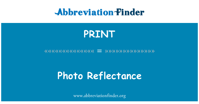 PRINT: Foto Réflexion