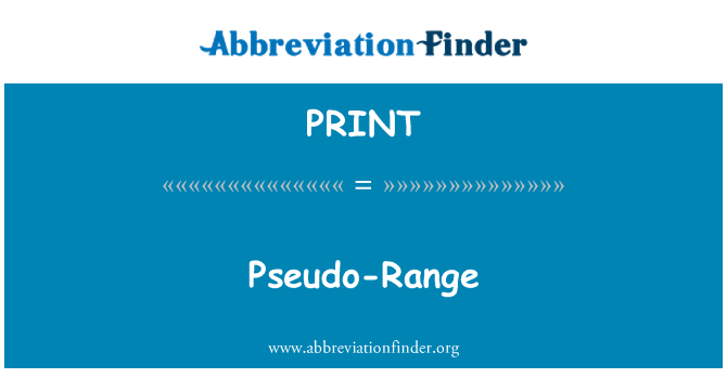 PRINT: Pseudo-rozsah