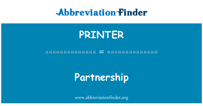 PRINTER: Partnerství