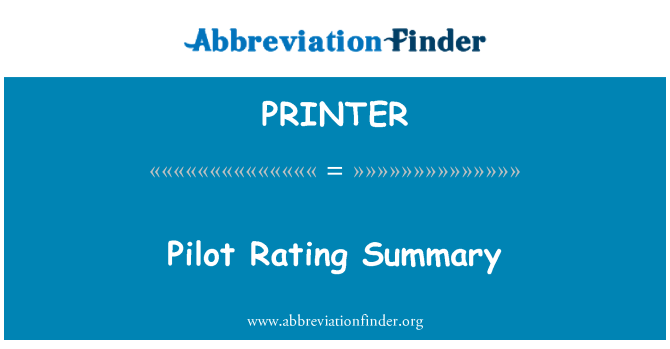 PRINTER: Klassifikazzjoni pilota sommarju