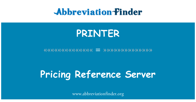 PRINTER: Servidor de referencia de precios