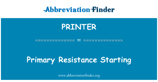 PRINTER: Primární odpor začíná