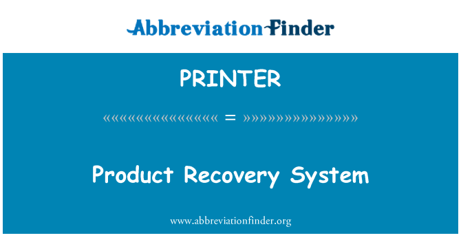 PRINTER: Produkt záchranný systém