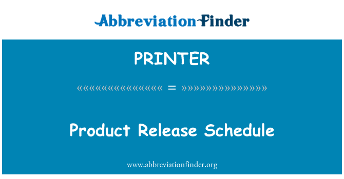 PRINTER: برنامه انتشار محصول