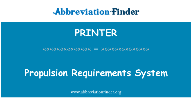 PRINTER: Fremdriftssystemet krav