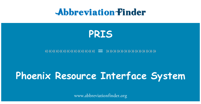 PRIS: Phoenix Interface systém