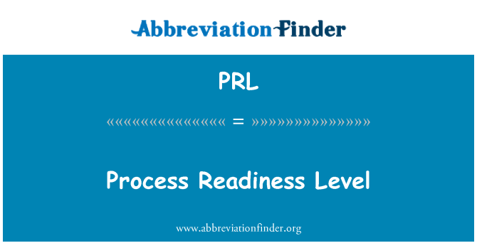 PRL: 過程的準備水準