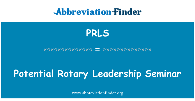 PRLS: Potensi kepimpinan Rotary