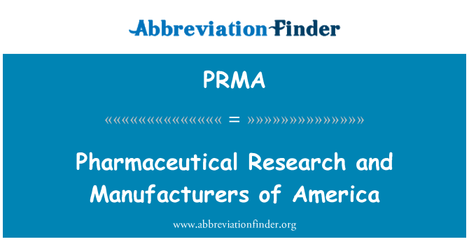 PRMA: Farmaceutska istraživanja i proizvođača Amerike