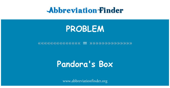 PROBLEM: Pandorina kutija