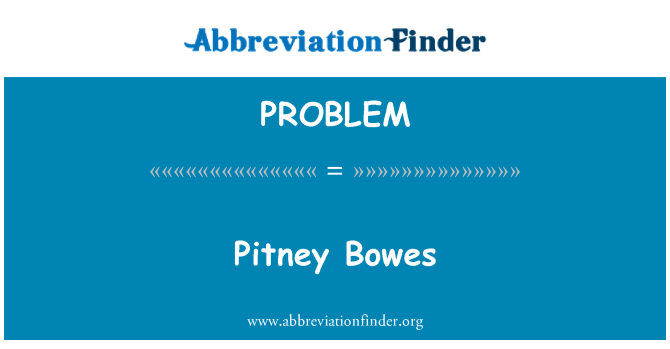 PROBLEM: พระยา Pitney