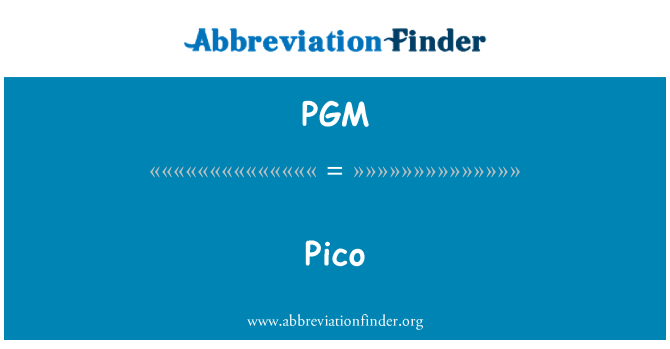 PGM: Pico
