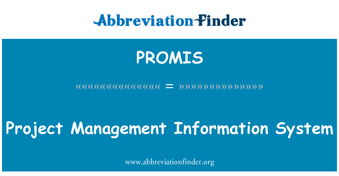 PROMIS: Project Management Information System