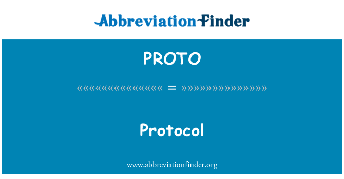 PROTO: Protokol