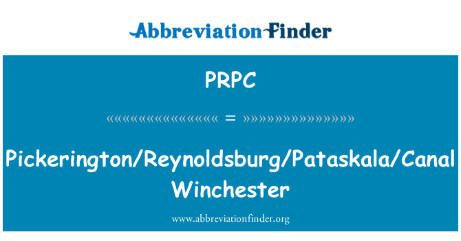 PRPC: Pickerington/Reynoldsburg/Pataskala/gamlas Winchester