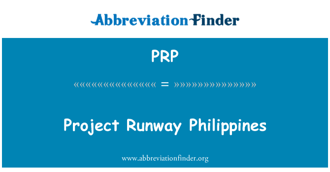 PRP: Project Runway Philippines