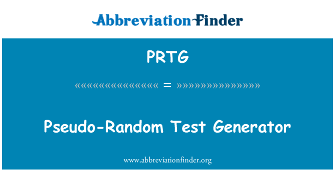 PRTG: Генератор на псевдо-случайни тест