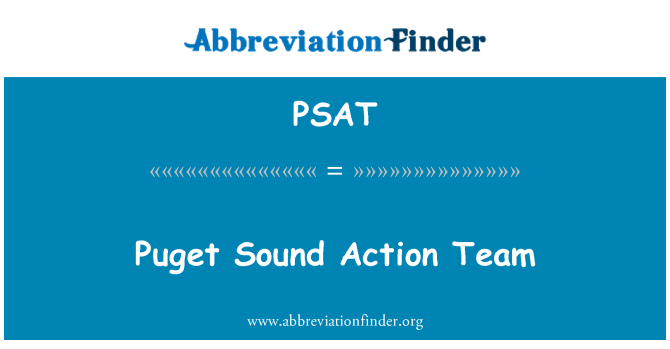 PSAT: Puget Sound 行動小組