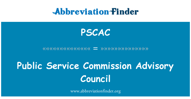 PSCAC: Conseil consultatif de la fonction publique Commission