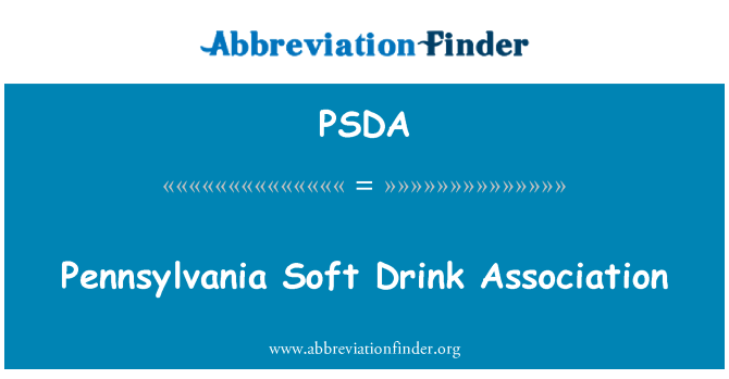 PSDA: Pennsylvania Soft Drink Association