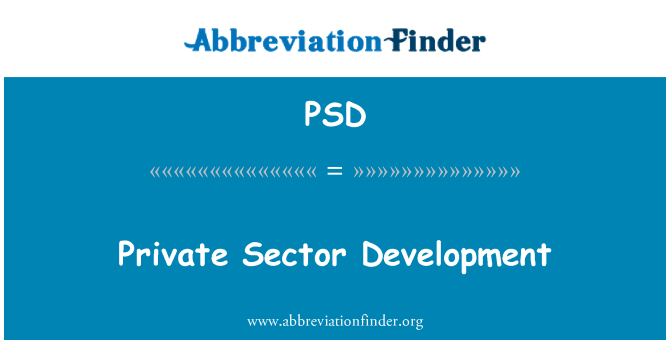 PSD: Sektè prive developman