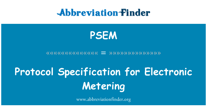 PSEM: Spécification pwotokòl pou Mesure elektwonik