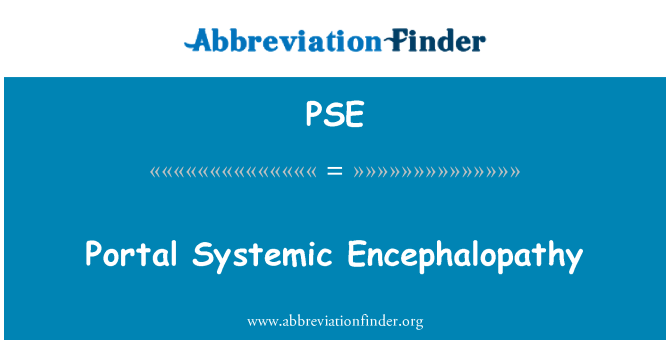 PSE: Portalen systemisk encephalopati