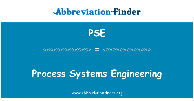 PSE: Procés sistemes Enginyeria