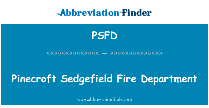 PSFD: Hasiči Pinecroft Sedgefield