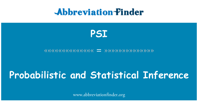 PSI: Inferencia probabilística y estadística