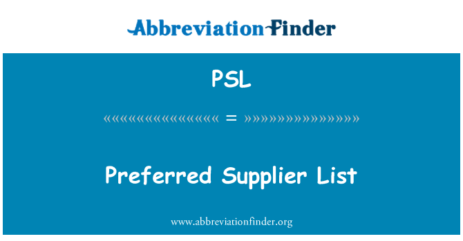 PSL: Lis pwefere distribitè