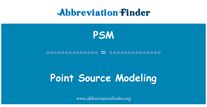 PSM: Punktquelle Modellierung