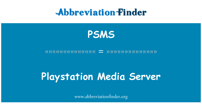 PSMS: PlayStation medieserver