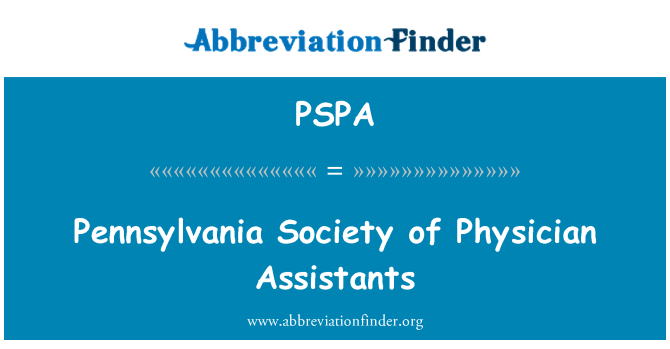 PSPA: Pennsylvania společnost lékařských asistentů