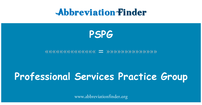 PSPG: Profesionální služby Practice Group