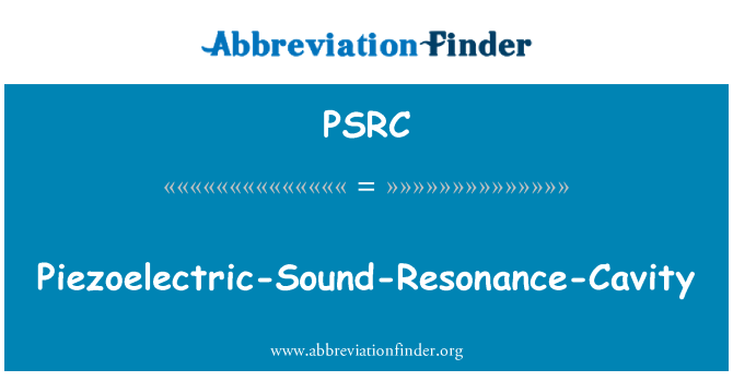 PSRC: Piezoelektrični-zvok-Resonance-votlino